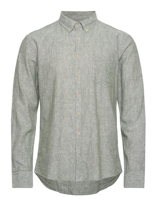 Lindbergh Cotton/Linen Shirt L/S Lindbergh Green