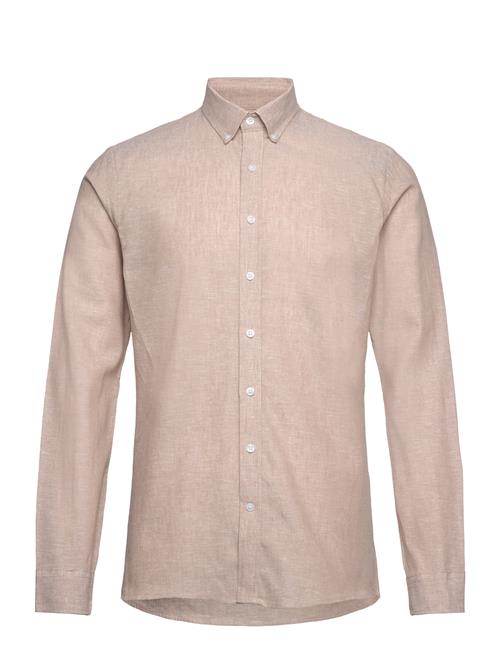 Lindbergh Linen/Cotton Shirt L/S Lindbergh Cream