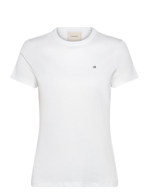 Calvin Klein Ck Emb Graphic Slim T-Shirt Calvin Klein White