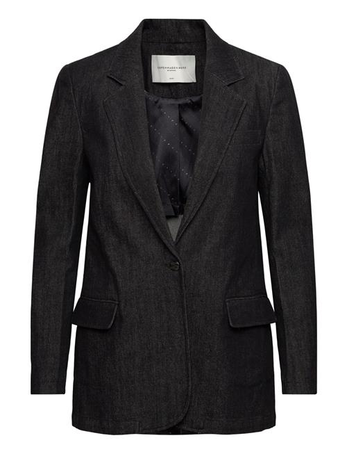 Cmjean-Blazer Is A Blazer In A Soft Denim With Long Sleeves, A Single Button Fas Copenhagen Muse Black