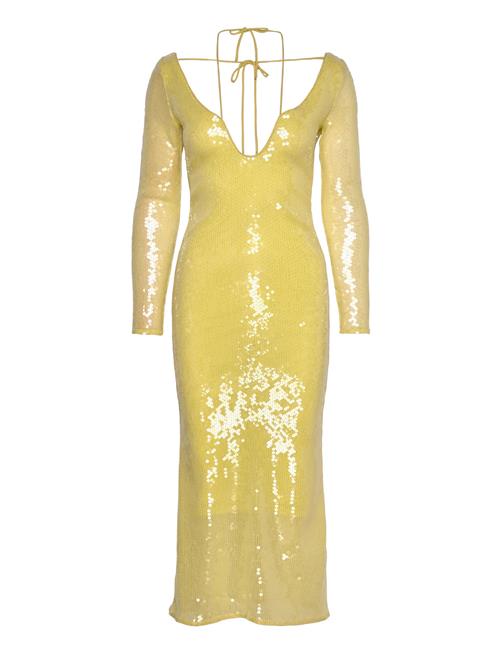 Bardot Verona Sequin Maxi Dress Bardot Yellow