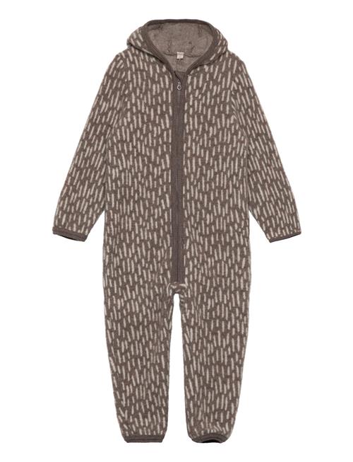 Huttelihut Pram Suit Wool Fleece Huttelihut Brown