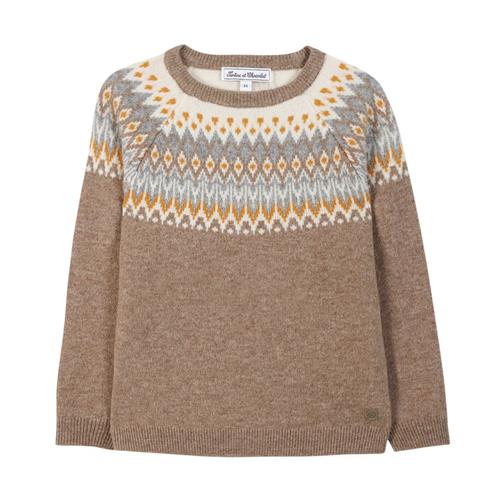 Tartine et Chocolat Uldstrikket sweater Heated Chestnut | Brun | 12 years