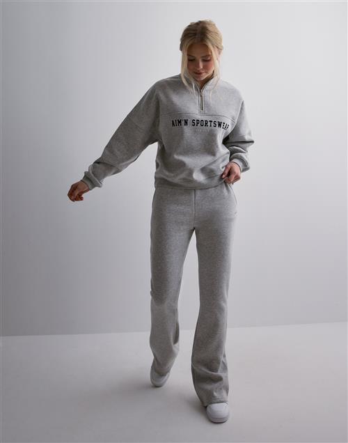 Aim'n - Grå - Varsity Sweat Half Zip