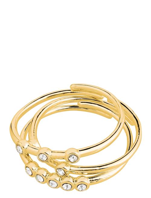 Pilgrim Sloan Recycled Rings 3-In-1 Set Pilgrim Gold