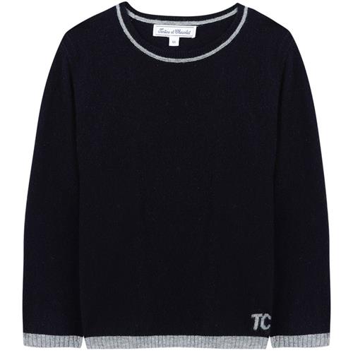 Tartine et Chocolat Kashmir-strikket sweater Navy | Marine blå | 5 years