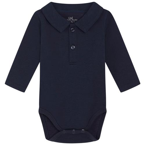 Hust&Claire Caldur Polo Baby Body Navyblå | Marine blå | 74 cm