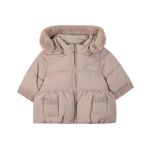 Tartine et Chocolat Pufferjakke i polyester Taupe 100 bomuldsfor | Brun | 4 years