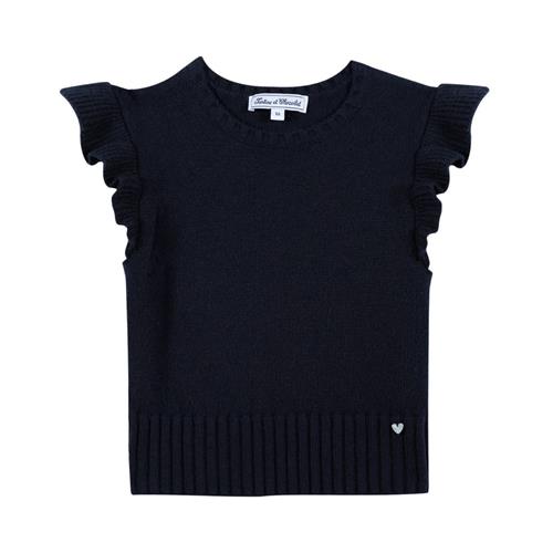 Tartine et Chocolat Strikket sweater i uld og kashmir Navy | Marine blå | 12 years