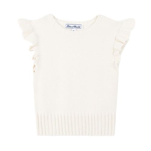 Tartine et Chocolat Strikket sweater i uldblanding Pearl Cream |  | 10 years