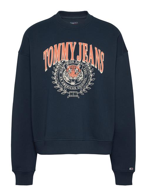 Se Tommy Jeans Sweatshirt  marin / laks / hvid ved About You