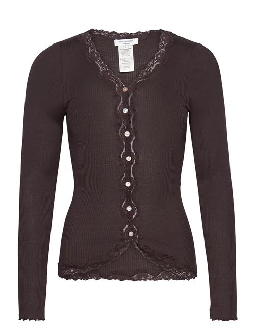 Rosemunde Silk Cardigan W/ Lace Rosemunde Brown