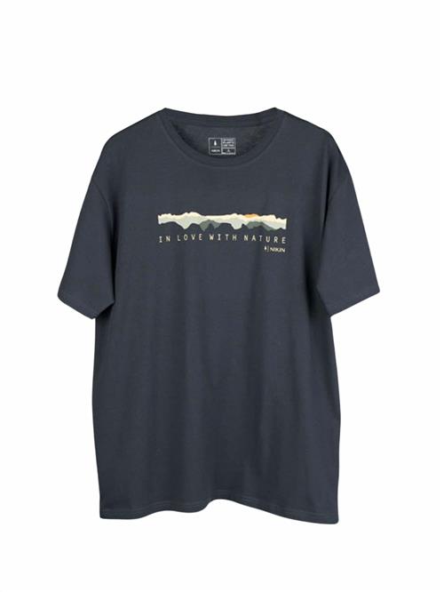 NIKIN Bluser & t-shirts 'TreeShirt Mountain Panorama'  antracit