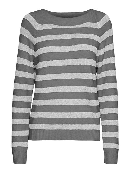 VERO MODA Pullover 'VMDoffy'  mørkegrå / grå-meleret