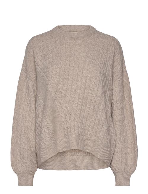 Mads Nørgaard Recycled Wool Mix Rokko Sweater Mads Nørgaard Beige