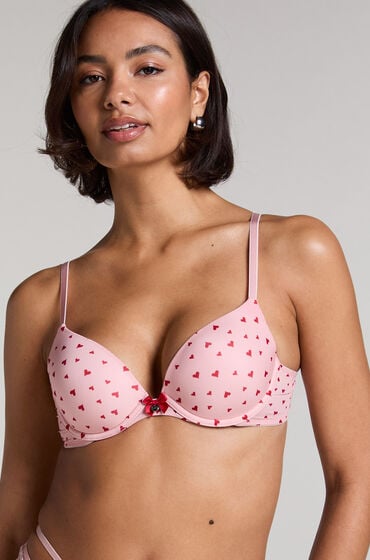 Hunkemöller Formstøbt bøjle-bh Plunge pink