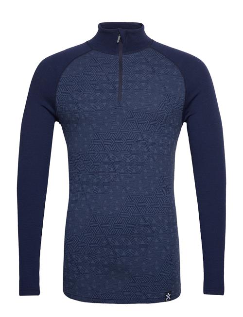 Bula Geo Merino Wool Halfzip Bula Navy