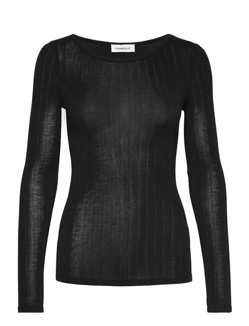 CHANTELLE Chantelle Wool/Silk Long Sleeve Top CHANTELLE Black