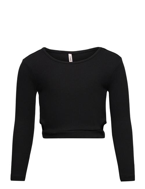 Kognessa L/S Cut Out Top Box Jrs Kids Only Black