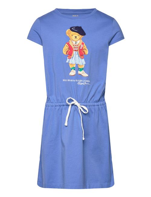 Ralph Lauren Kids Polo Bear Cotton Jersey Dress Ralph Lauren Kids Blue