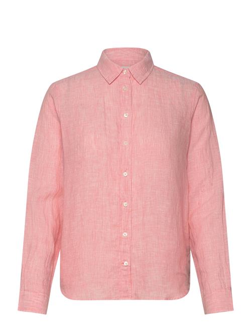 GANT Reg Linen Chambray Shirt GANT Pink