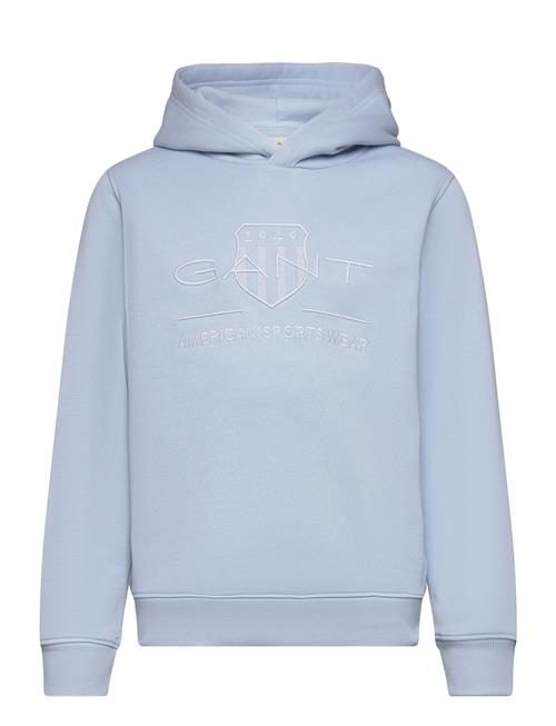 Tonal Shield Hoodie GANT Blue