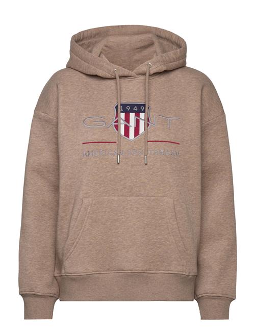 Rel Archive Shield Hoodie GANT Brown