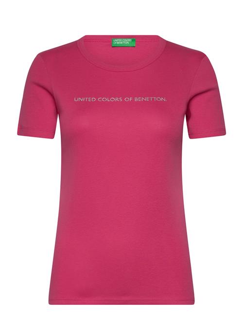 Short Sleeves T-Shirt United Colors Of Benetton Pink