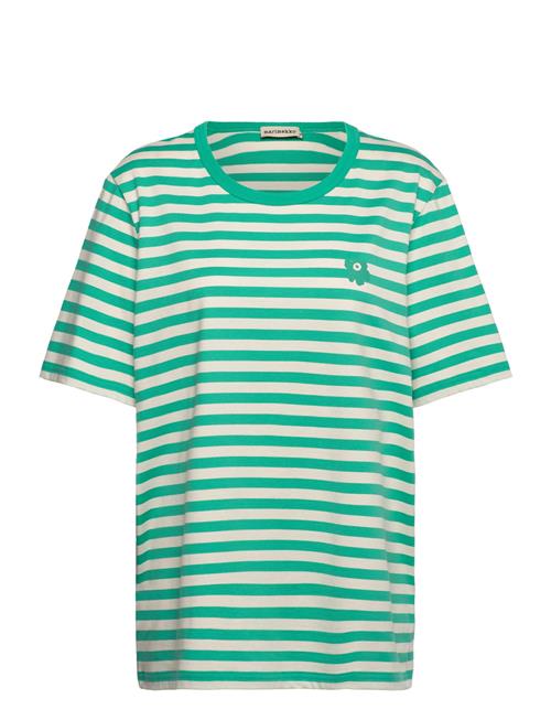 Marimekko Tasaraita Unisex Unikko Ss Marimekko Green