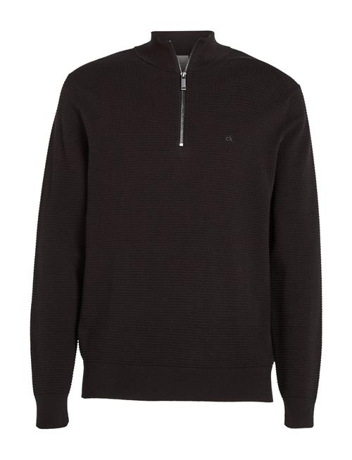 Calvin Klein Waffle Texture Q-Zip Calvin Klein Black