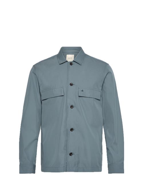 Calvin Klein Cotton Blend Overshirt Calvin Klein Blue