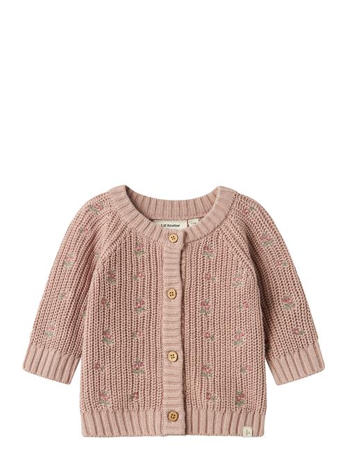 Lil'Atelier Nbfemlen Emb Ao Ls Knit Card Lil Lil'Atelier Pink