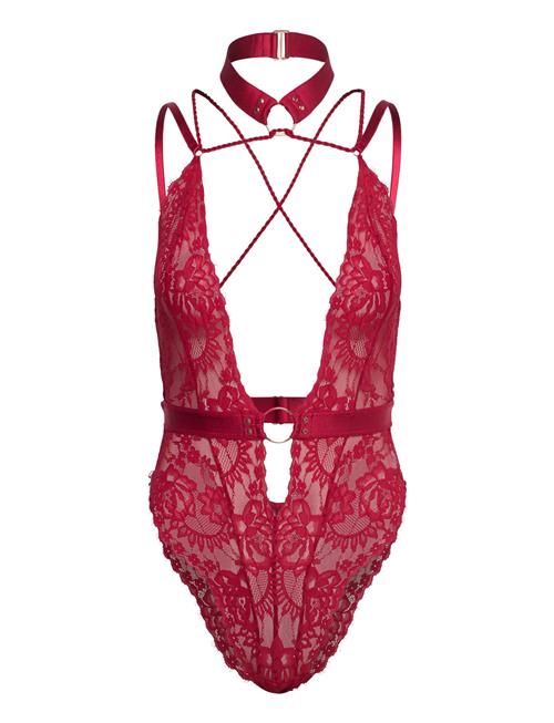 Hunkemöller Private Brandy Body Open Crotch Hunkemöller Red