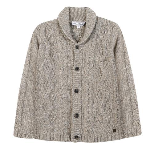 Tartine et Chocolat Cardigan i uld Kastanje | Brun | 12 years