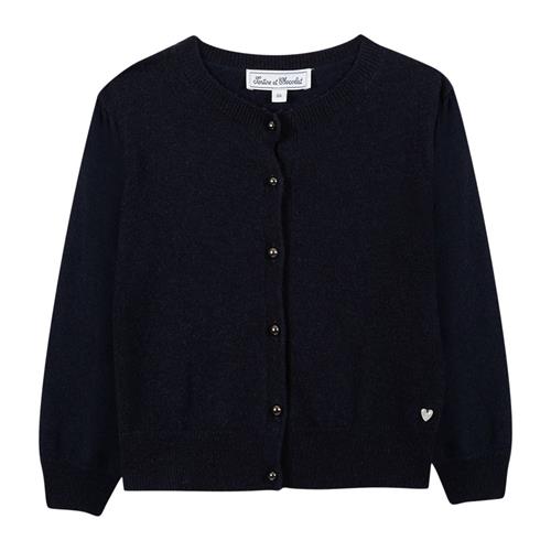 Tartine et Chocolat Cardigan i uld-kashmir-blanding Navy | Marine blå | 6 years