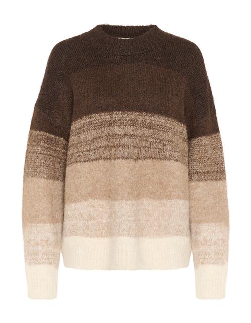 CULTURE Pullover  beige / brokade / cappuccino / mørkebrun