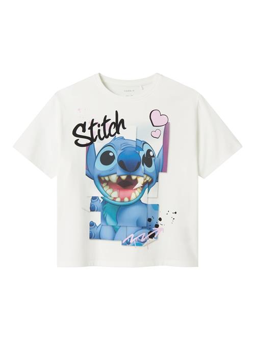 NAME IT Bluser & t-shirts 'NKFDIRI STITCH'  himmelblå / lyselilla / sort / hvid