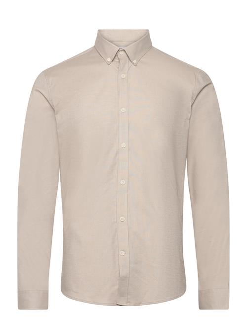 Yarn Dyed Oxford Superflex Shirt L/Yarn Dyed Oxford Superflex Shirt L/S Lindbergh Beige