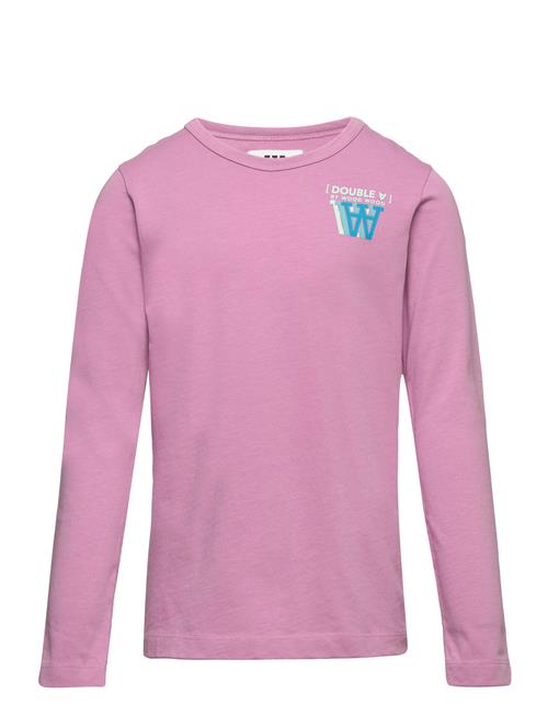 Kim Stacked Logo Junior Long Sleeve WOOD WOOD Pink