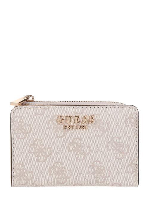 GUESS Tegnebog 'LAUREL'  lysebeige / hvid