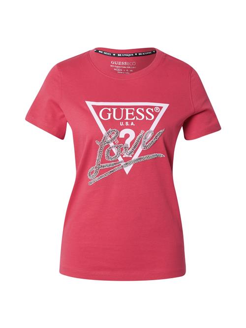 GUESS Shirts  cranberry / sølv / hvid