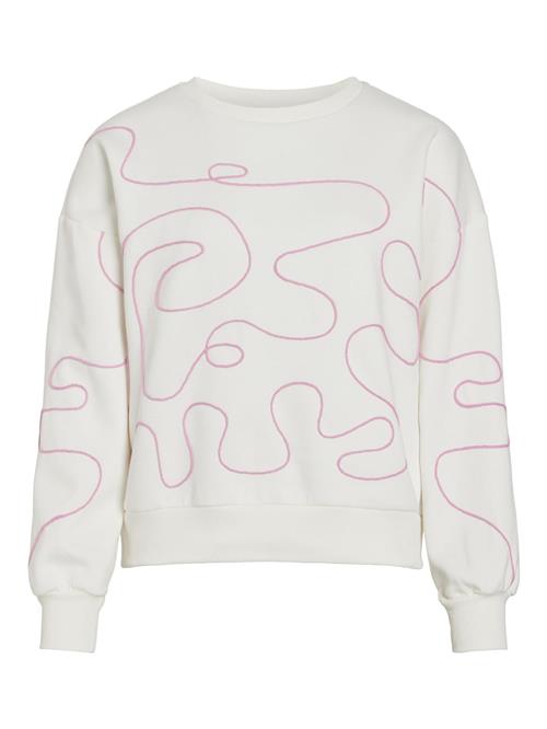 VILA Sweatshirt  fuchsia / hvid