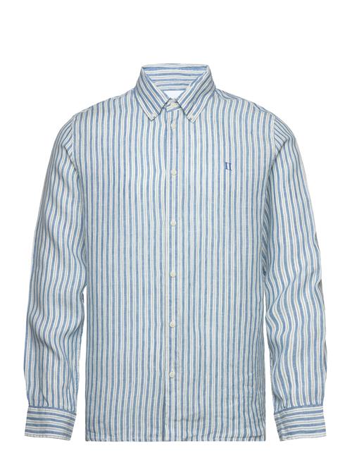 Les Deux Kristian Linen B.d. Shirt Les Deux Blue