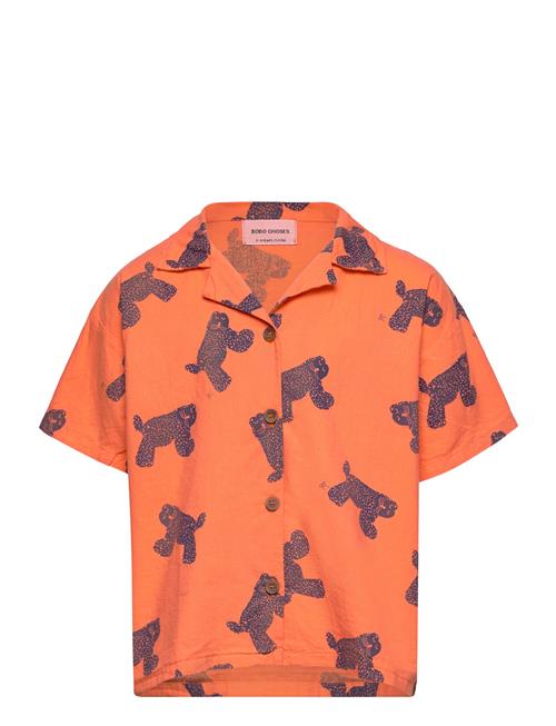 Bobo Choses Big Cat All Over Woven Shirt Bobo Choses Patterned