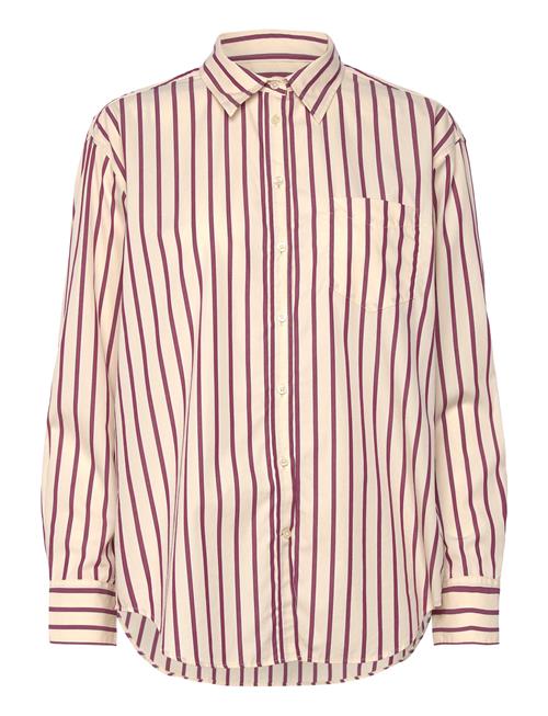 GANT Rel Striped Poplin Shirt GANT Cream