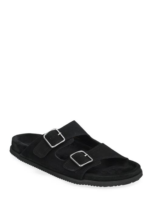 Blake Sandal - Black Suede Garment Project Black