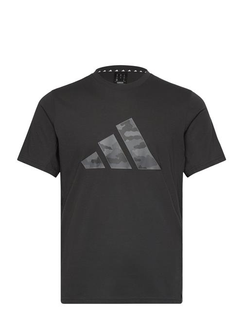 adidas Performance Adidas Train Essentials Camo Graphic Logo T-Shirt Adidas Performance Black