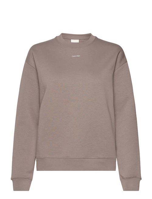 Nano Logo Crew Neck Sweatshirt Calvin Klein Beige