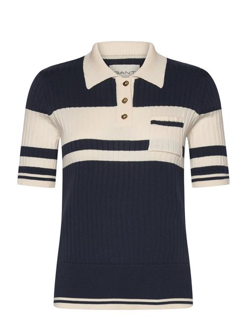 GANT Color Blocked Polo Knit GANT Navy