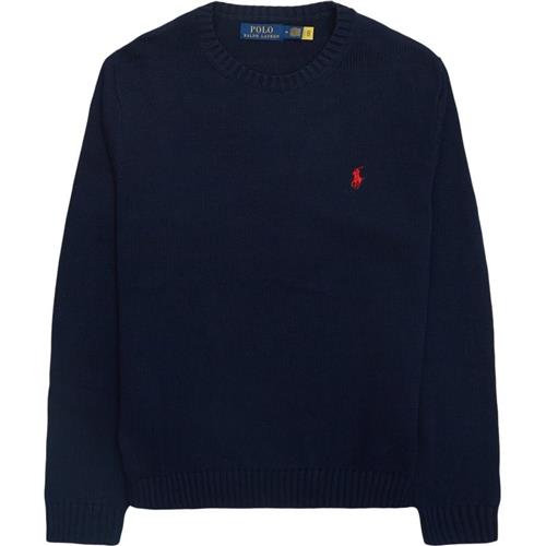 Polo Ralph Lauren Cotton Crewneck Strik Navy